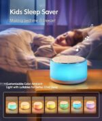 FamiSym White Noise Sound Machine Baby for Sleeping with Night Light - Image 2