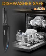 Knife Set, 15 Pcs Kitchen Knife Set with Block Self Sharpening - Image 2