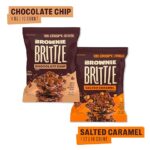 Brownie Brittle – Chocolate Chip & Salted Caramel Thin and Crispy Sweet Snacks - Image 3