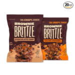 Brownie Brittle – Chocolate Chip & Salted Caramel Thin and Crispy Sweet Snacks