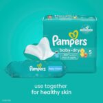 Diapers Size 1, 120 count - Pampers Baby Dry Disposable Diapers - Image 3